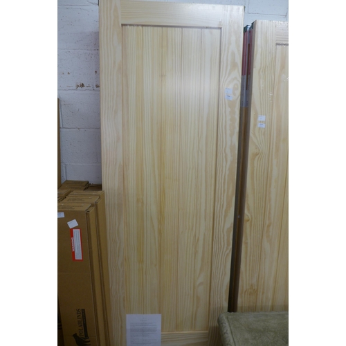 2240 - Five clear pine internal doors  - Four 686 X 1981mm and one 726 X 2040mm - packaged and unused