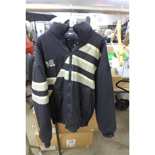 2248 - A late 80s JPS Norton motorcycle race team jacket - size medium