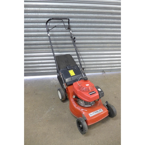 2251 - A Laser by Mountfield Power Drive petrol lawn mower with a Honda GV100 petrol engine and collection ... 