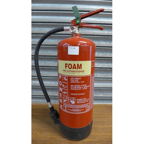 2321 - 2 Fire extinguishers - foam and wet chemical