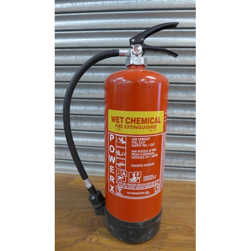 2321 - 2 Fire extinguishers - foam and wet chemical