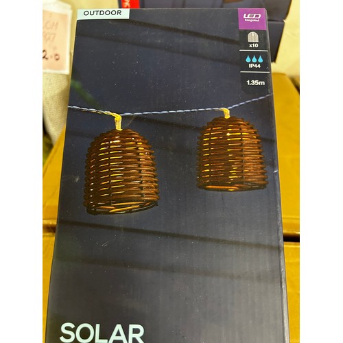 1558 - Six solar lantern string lights *This lot is subject to VAT