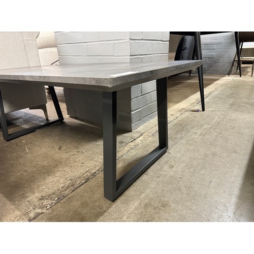 1375 - A Grey stone effect coffee table