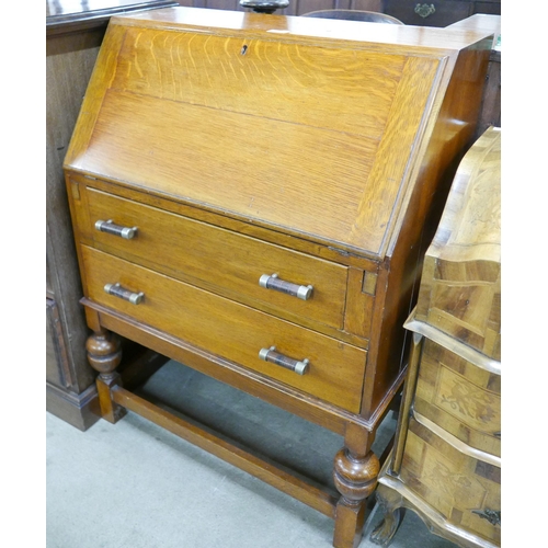 246 - An oak bureau