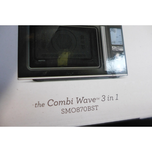 3002 - Sage The Combi Wave 3-In-1 Microwave - Model Smo870Bst, Original RRP £249.99 + VAT (320-80) *This lo... 