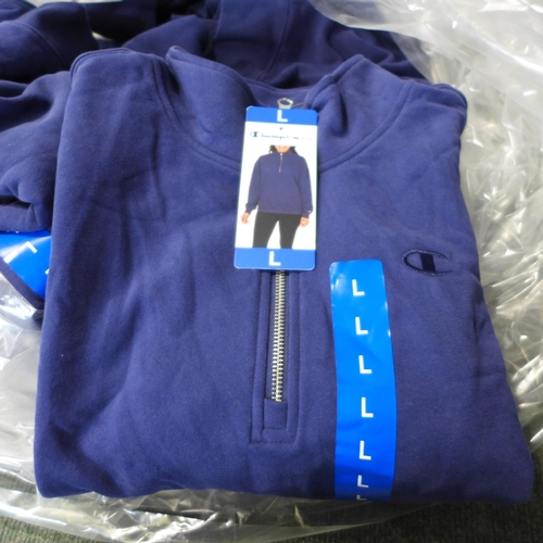 3006 - Small quantity of women's Champion Elite ¼ zip blue pullovers - size L * this lot is subject to VAT