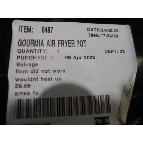 3016 - Gourmia Air Fryer 7Qt (320-180) *This lot is subject to VAT