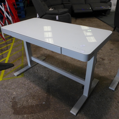 3109 - White Height adjustable Tech Desk , Original RRP £239.99 + VAT (320-2) *This lot is subject to VAT