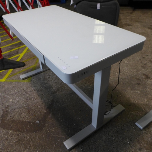 3109 - White Height adjustable Tech Desk , Original RRP £239.99 + VAT (320-2) *This lot is subject to VAT