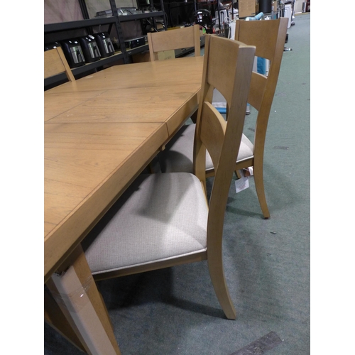 3121 - Elmwood Extending Dining Table And Chairs - Marked Top, Original RRP £699.99 + VAT (320-100) *This l... 