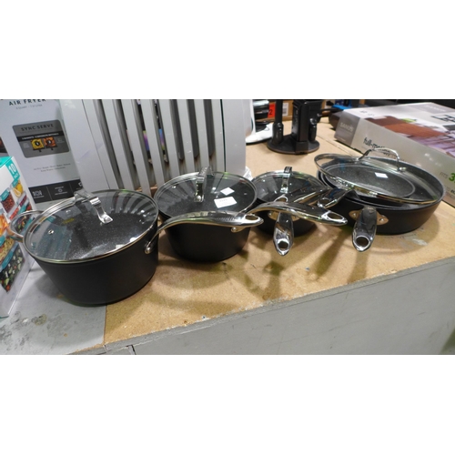 3125 - The Rock Zero Black Cookware Set, Original RRP £99.99 + VAT (320-118) *This lot is subject to VAT