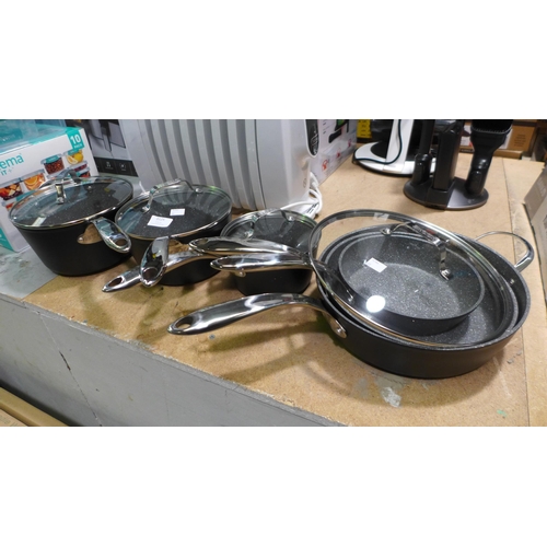 3125 - The Rock Zero Black Cookware Set, Original RRP £99.99 + VAT (320-118) *This lot is subject to VAT