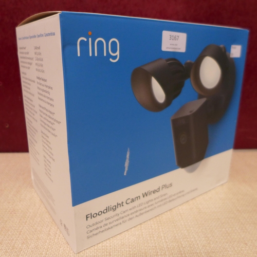 3167 - Ring Floodlight Cam Plus, Original RRP £134.99 + VAT (320-78) *This lot is subject to VAT