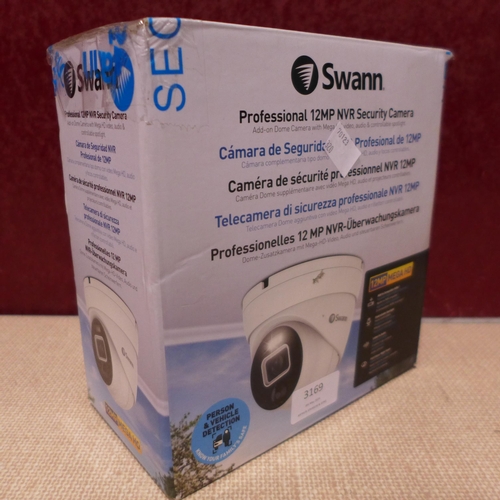 3169 - Swann Professional 12mp NVR Security Camera - Model  Swnhd-1200D-Eu Dome, Original RRP £102.49 + VAT... 