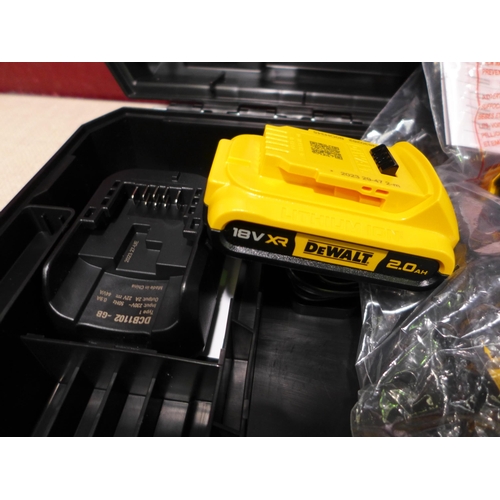 3179 - Dewalt 18V Hammer Drill With 2 Batteries and Charger (320-79) *This lot is subject to VAT