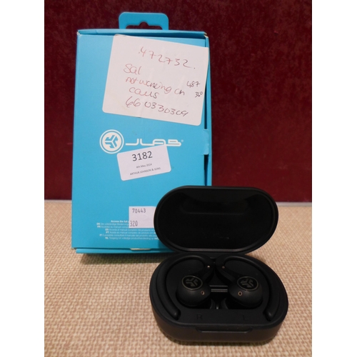 3182 - Jlab Epic Air Sport Anc  True Wireless Earbuds (320-147) *This lot is subject to VAT