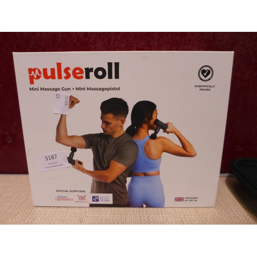 3187 - Pulseroll Mini Massage Gun (320-11) *This lot is subject to VAT