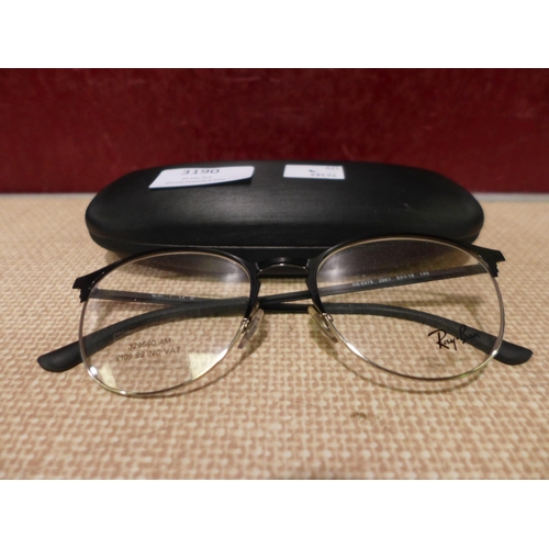 3190 - Rayban Black Metal Glasses    (320-104) *This lot is subject to VAT