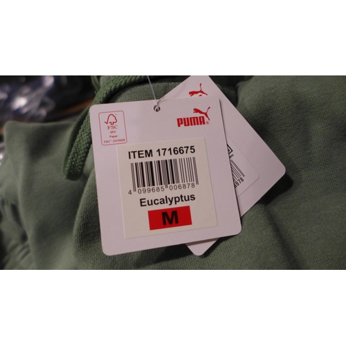 3226 - Quantity of Mens Eucalyptus coloured Puma joggers - mixed size * this lot is subject to VAT