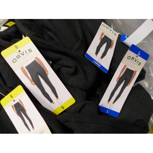 3239 - Quantity of women's Orvis charcoal coloured leggings - (Mixed Size/ Mainly Small) * this lot is subj... 