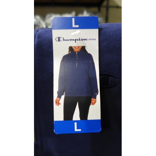 3248 - Quantity of women's Champion Elite blue 1/2 zip pullovers - size L * this lot is subject to VAT