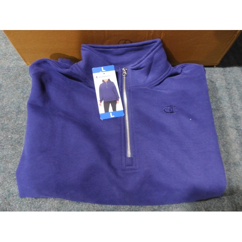 3248 - Quantity of women's Champion Elite blue 1/2 zip pullovers - size L * this lot is subject to VAT