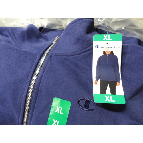 3249 - Quantity of women's Champion Elite blue 1/2 zip pullovers - size XL * this lot is subject to VAT