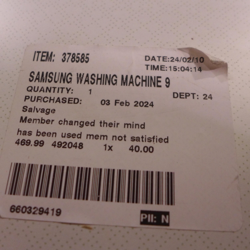 3327 - Samsung 9Kg freestanding White Washing Machine - model no. Ww90T684Dlh/S1 , Original RRP £469.99 + V... 