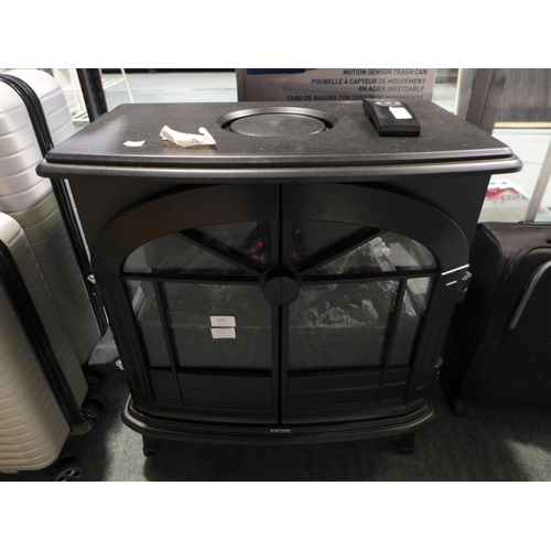 3331 - Dimplex Optimyst Matt Black Beckley Stove With Remote, Original RRP £499.99 + VAT (320-71) *This lot... 