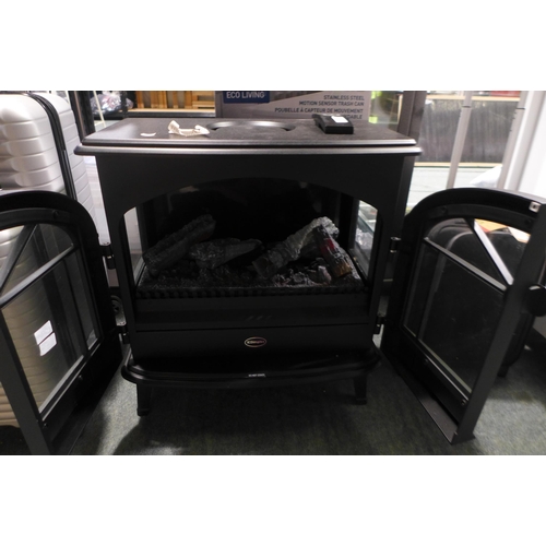 3331 - Dimplex Optimyst Matt Black Beckley Stove With Remote, Original RRP £499.99 + VAT (320-71) *This lot... 