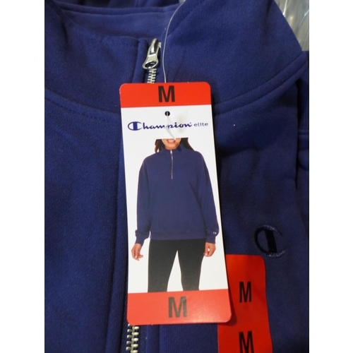 3004 - Small quantity of women's Champion Elite ¼ zip blue pullovers - size M * this lot is subject to VAT