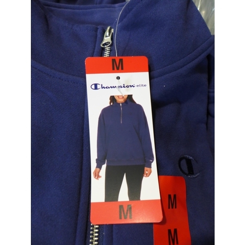 3005 - Small quantity of women's Champion Elite ¼ zip blue pullovers - size M * this lot is subject to VAT