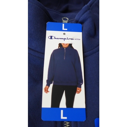 3006 - Small quantity of women's Champion Elite ¼ zip blue pullovers - size L * this lot is subject to VAT