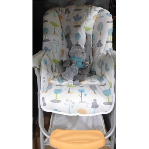 3368 - Joie 2-In-1 Pastel Forest Snacker Highchair    (320-146) *This lot is subject to VAT