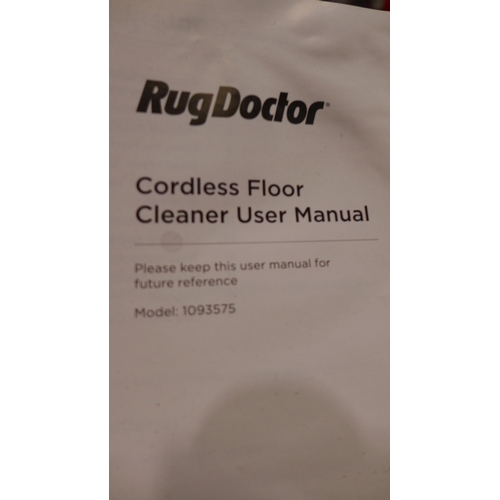 3400 - Rug Doctor Cordless Hard Floor Cleaner - No Charging lead - Model 1093575 (320-50) *This lot is subj... 