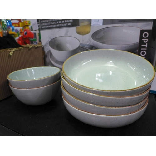 3418 - Options Stoneware Dinner Set (320-156) *This lot is subject to VAT