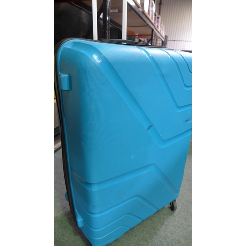 3436 - American Tourister Jetdriver Large Turquoise Spinner Hardside Suitcase (320-9) *This lot is subject ... 