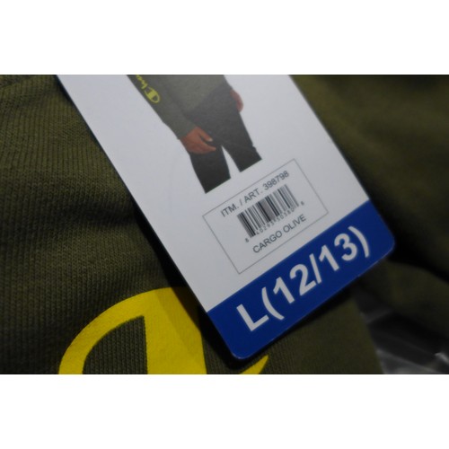 3231 - Quantity of Boy's/ Youth Champion Elite 'Cargo Olive' jumpers - mixed sizes *This lot is subject to ... 