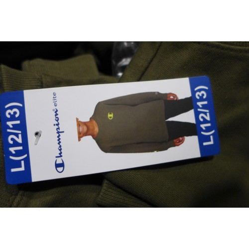 3231 - Quantity of Boy's/ Youth Champion Elite 'Cargo Olive' jumpers - mixed sizes *This lot is subject to ... 