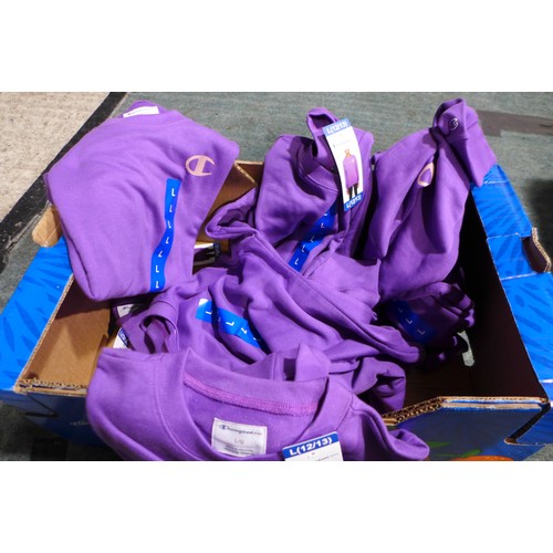 3233 - Quantity of Boy's/ Youth Champion Elite 'Creative Mauve' jumpers - All size: L *This lot is subject ... 