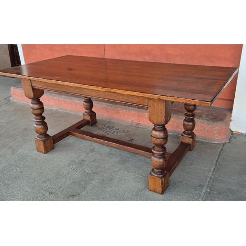 174A - An 18th Century style oak refectory table