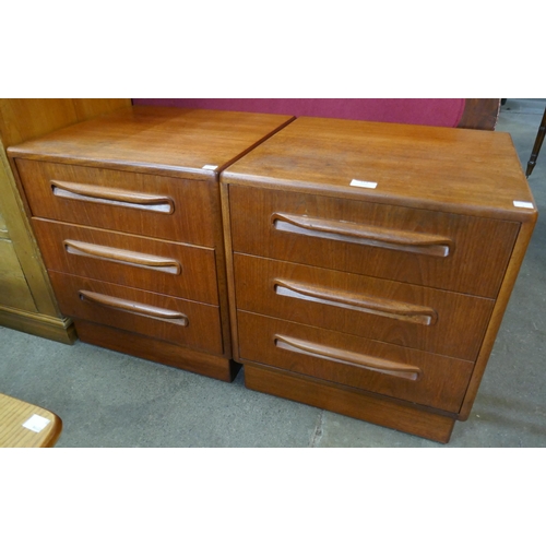 113 - A pair of G-Plan Fresco teak bedside chests