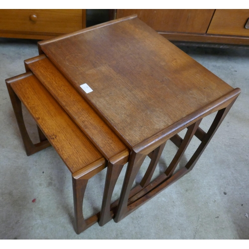 15 - A G-Plan Quadrille teak nest of tables