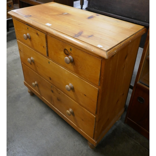 183 - A Victorian pine chest of drawers