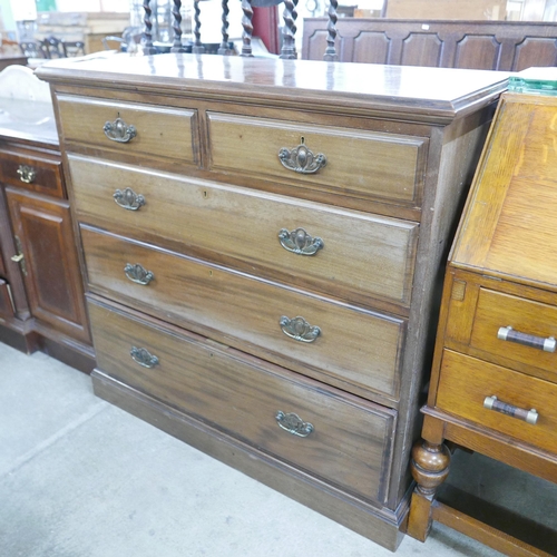 245 - An Edward VII walnut chest of drawers