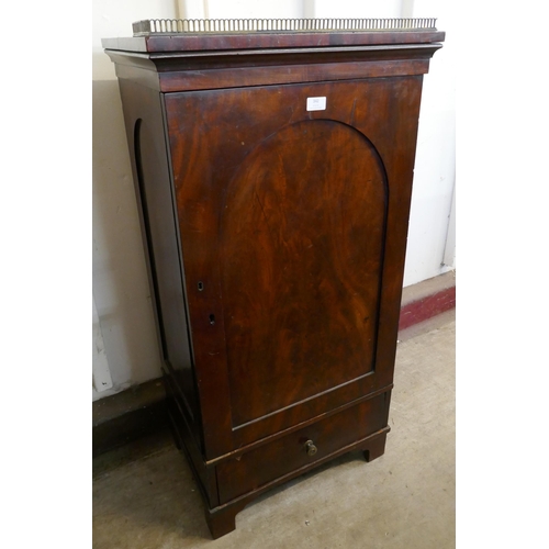 342 - A Victorian mahogany single door cupboard