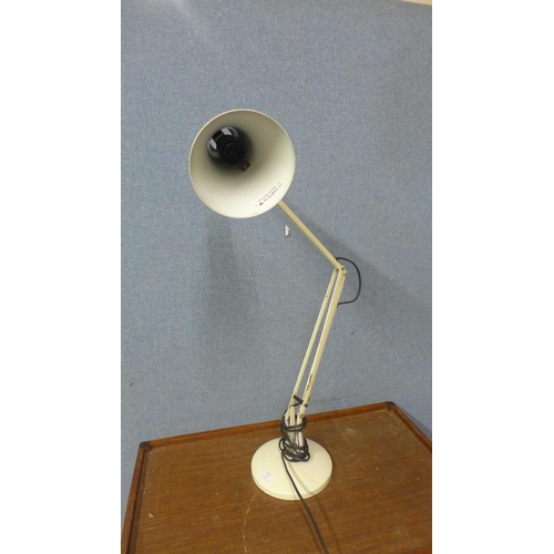 452 - A white metal anglepoise desk lamp