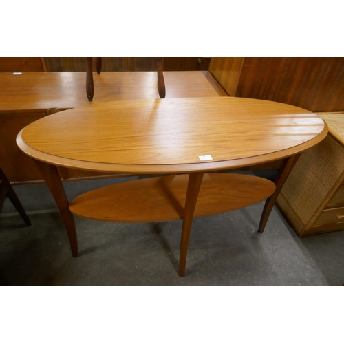 58 - A Nathan teak oval side table