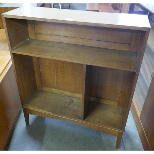 79 - An oak open bookcase