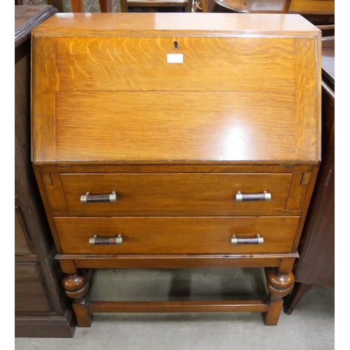 246 - An oak bureau